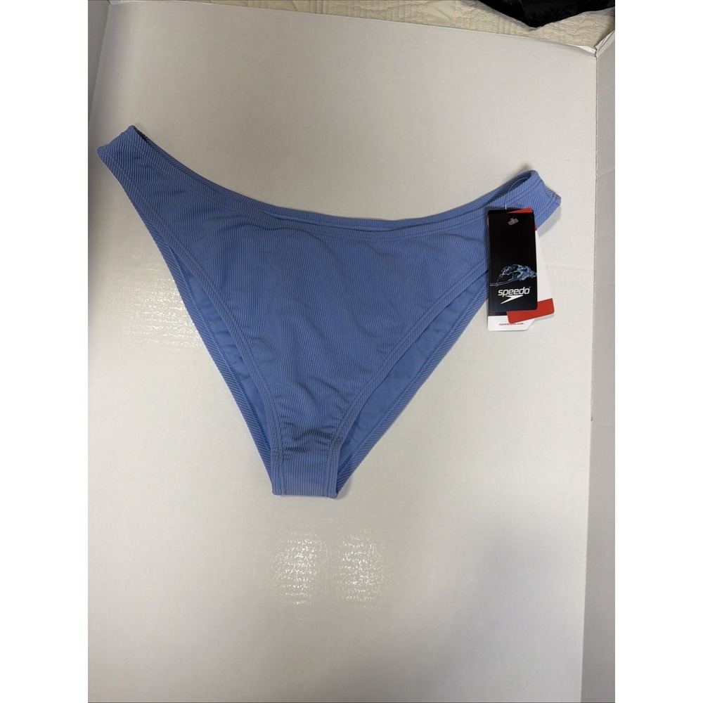 Speedo Women's Eco Flex Scoop Bikini Bottom Size XL NWT Curious Blue